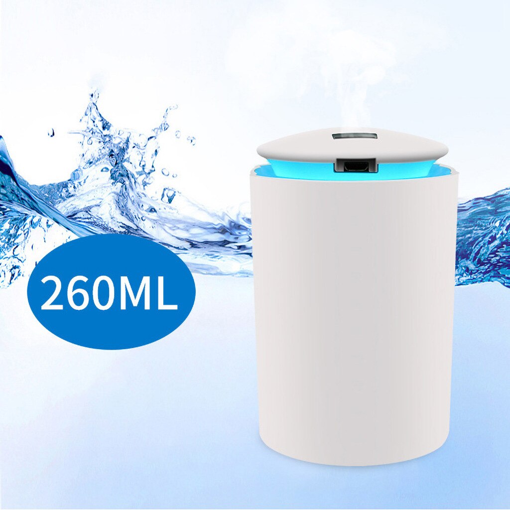 25 # Luchtbevochtiger Draagbare Usb Ultrasone Kleurrijke Cup Aroma Diffuser Cool Mist Maker Luchtbevochtiger Luchtreiniger Met Licht Luchtbevochtiger: White