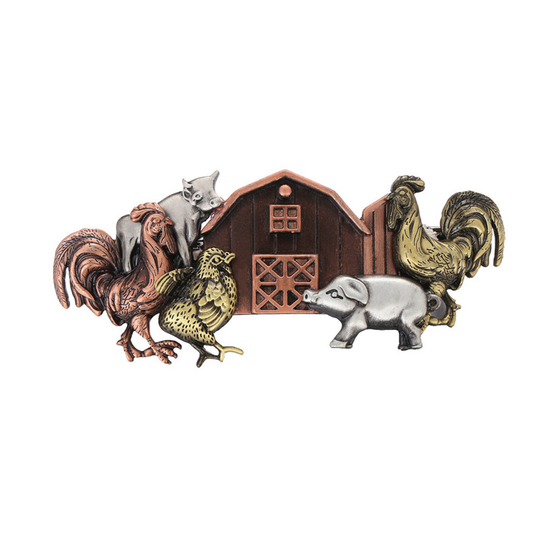 Holiday tematyczne brązowy Steampunk spinki do włosów/szpilki/szt., akcesoria do włosów, 80mm-francuskie grube włosy Barrette ważki/słoń/kot: 3