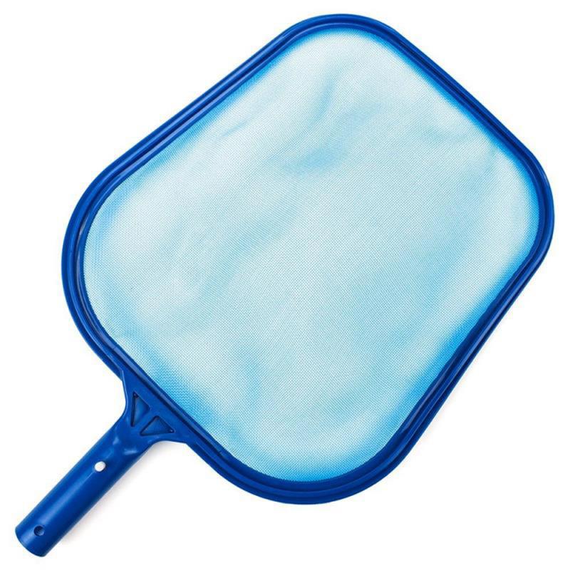 1pc blå pool rengøringsnet swimmingpool blad skimmer mesh ramme net til rengøring af swimmingpool / bjærgning pool vand skrald: 01