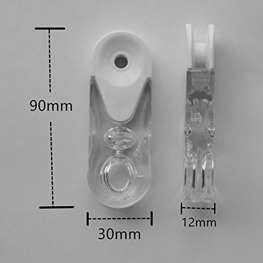 Gardintillbehör tillbehör sladdvikt plast för vertikal, fönster, rullgardiner 2 -pack fönsterluckor klar plast säkerhetshand