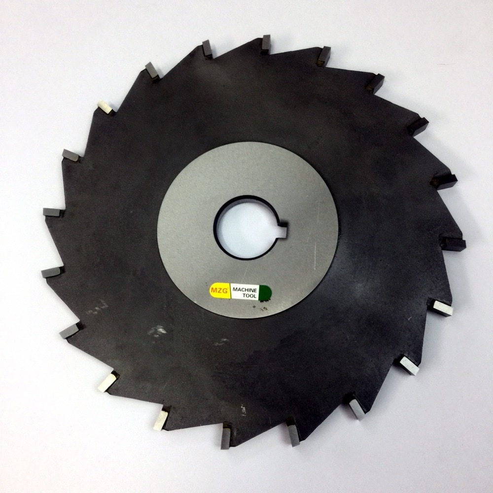 MZG Cutting Straight-Tooth 75-200mm Welding Edge Type Tungsten Steel Side Milling Cutter, T-groove Milling Cutter Processing
