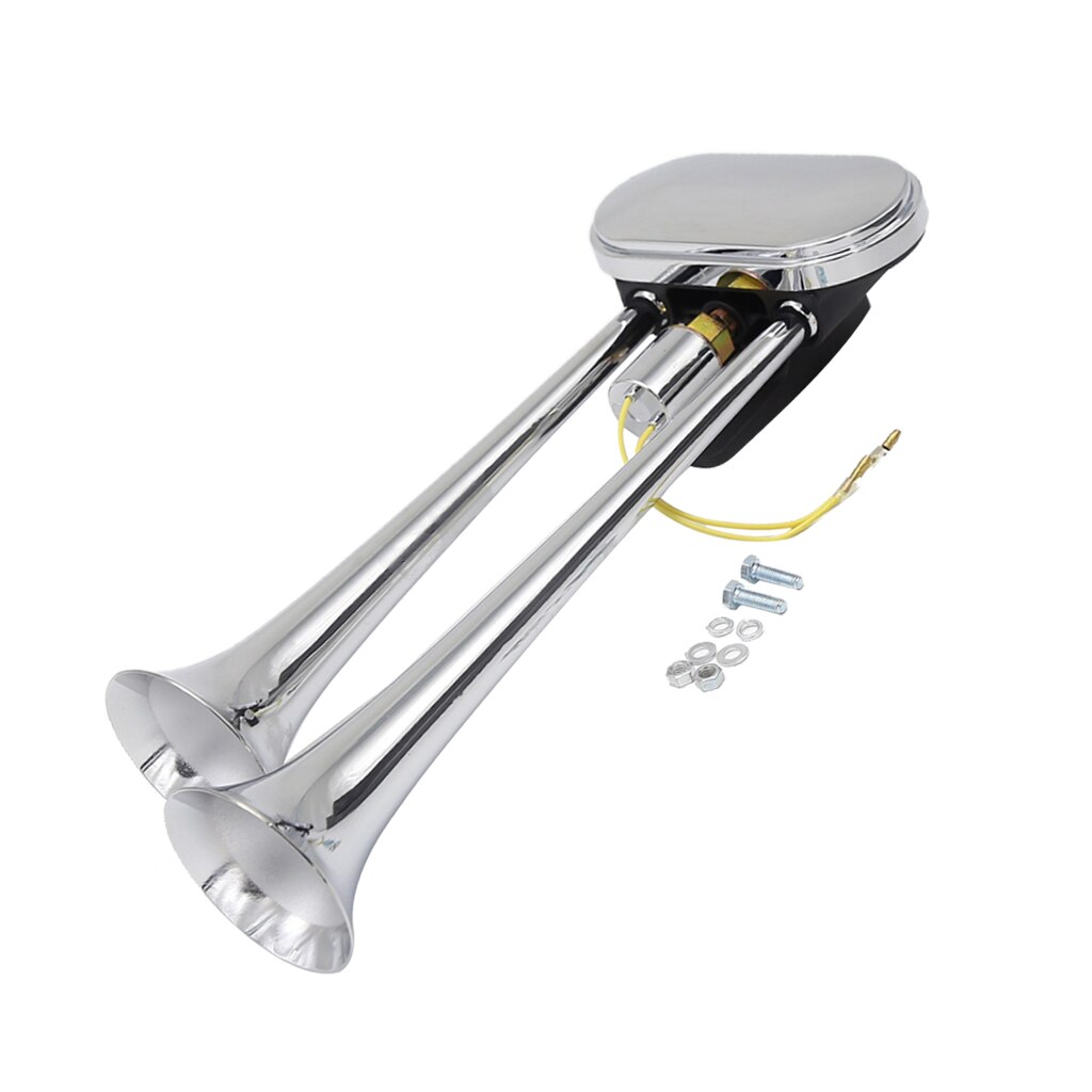 Air Horn Dual Trumpet Super Loud 135db Compressor Set Car Truck Train Boat