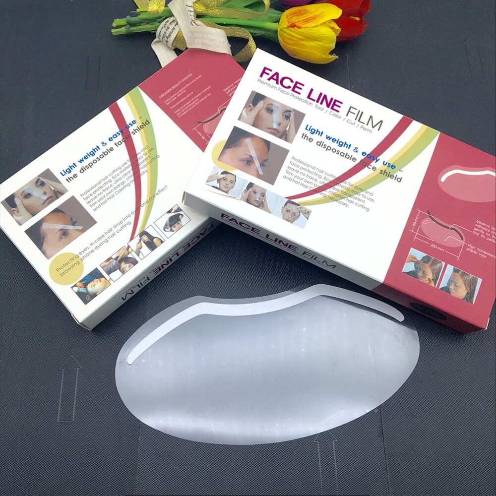 Flequillo deflector desechable para corte de pelo, herramientas de estilismo para peluquería, para tinte de peluquero, 50 Uds.