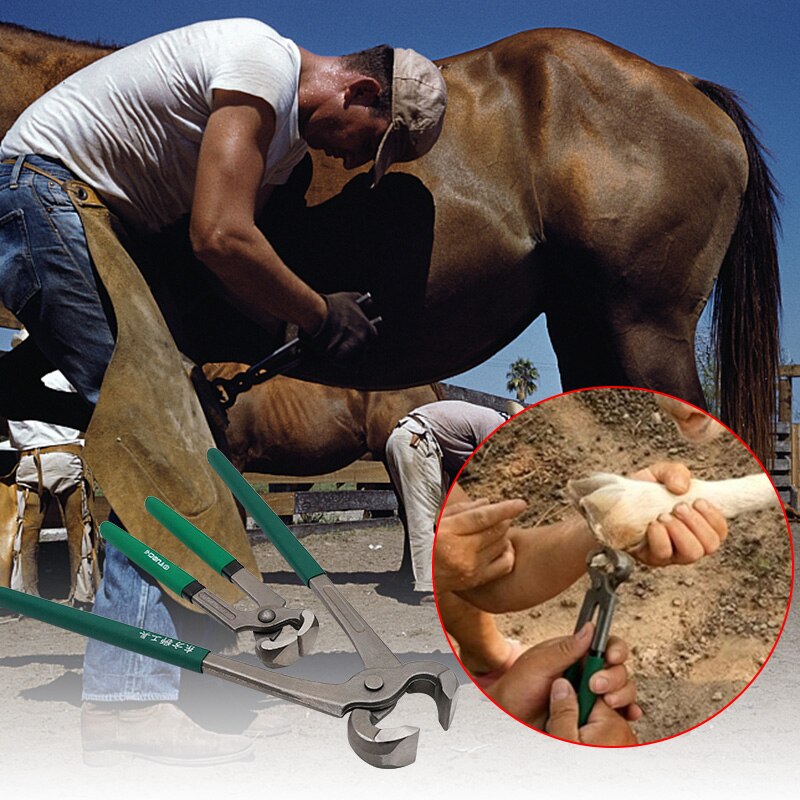 1Pcs Paarden Geit Vee Hoef Clippers Reparatie Hoef Schaar Antislip Grips Vee Pincers Tangen Knipt Nail puller Gereedschap