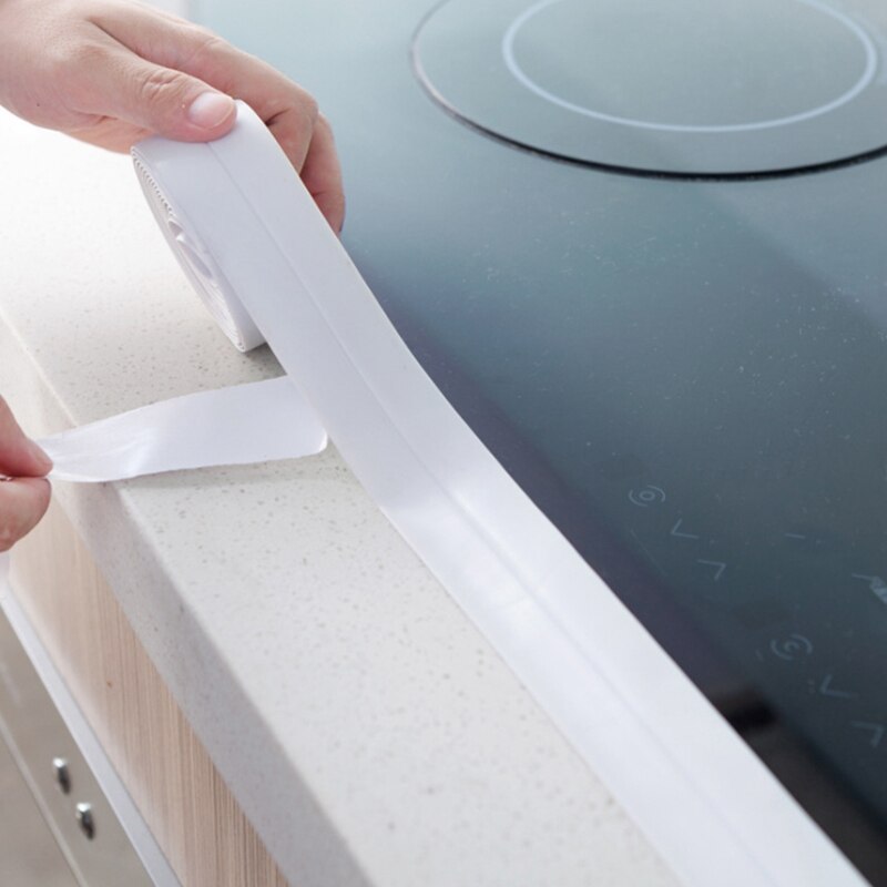 2 Stuks Zelfklevende Afdichtingstape Mildewproof Waterdicht Tape Keuken Muur Badkamer Waterdicht Sticker Sink Tape