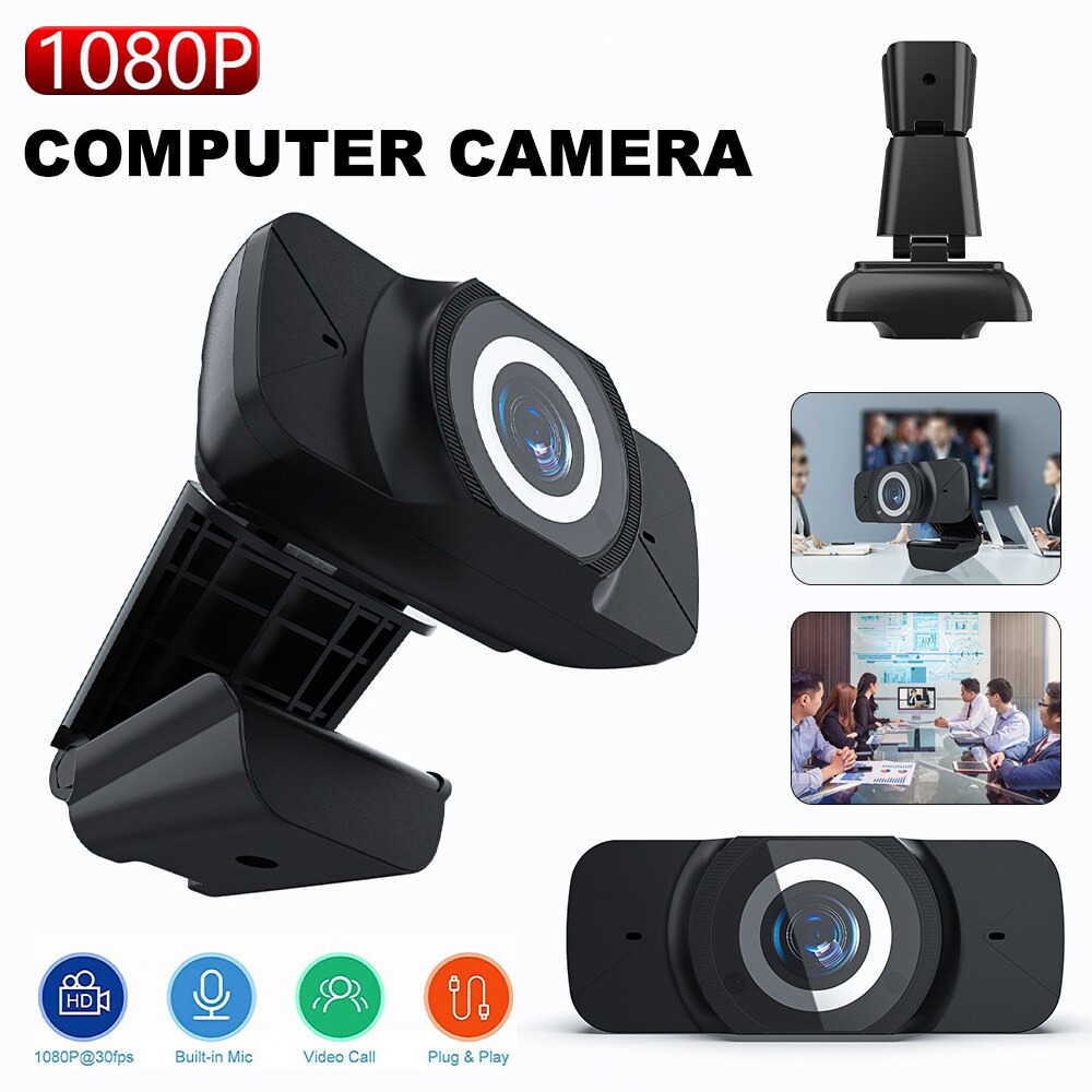 Spash Mini 1080P Hd Webcam Usb Computer Camera 30fps Auto Focus Cam Met Microfoon Voor Meeting Online Les Gaming video Chat