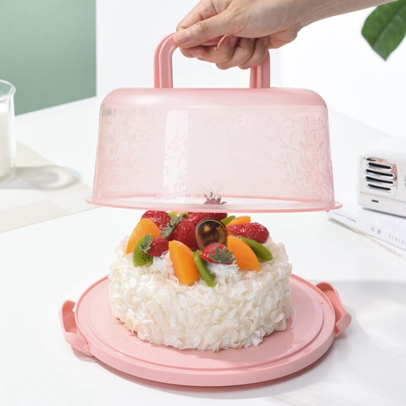 Draagbare Cake Carrier Voedsel Vers Houden Doos Koelkast Vers Houden Ontvangen Doos Fruit Groenten Storage Case