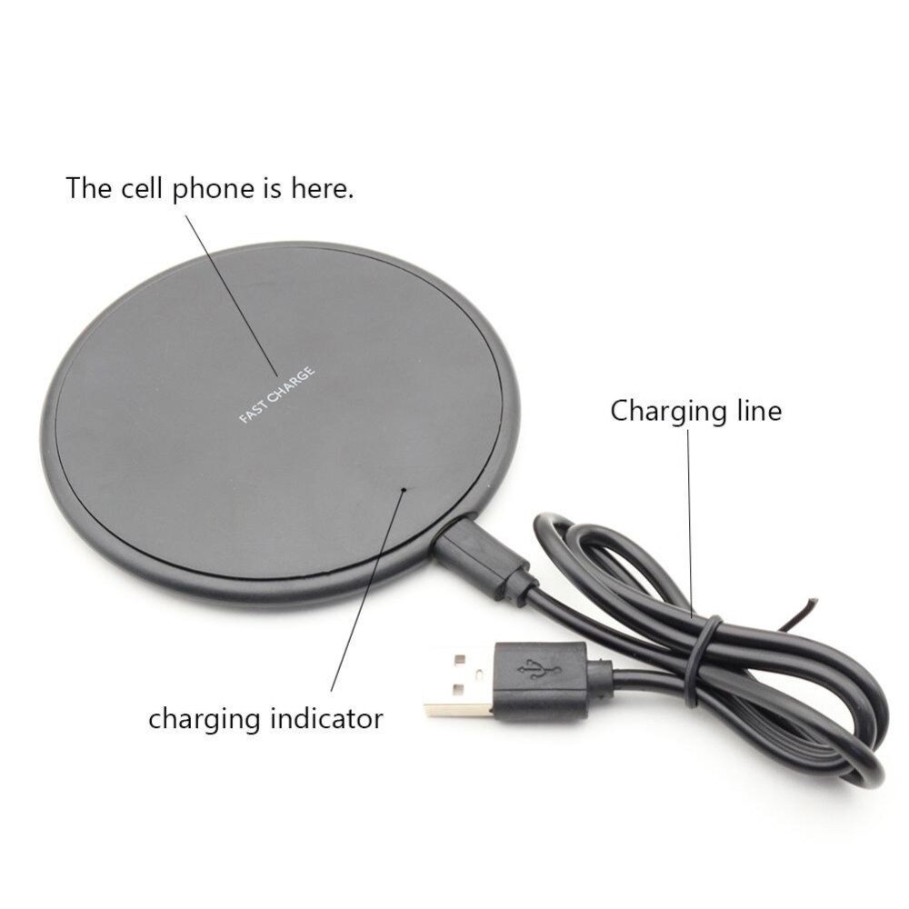 Qi trådløs oplader til iphone 8 x xr xs max  qc3.0 hurtig trådløs opladning til samsung  s10 s9 note 8 9 usb oplader pad