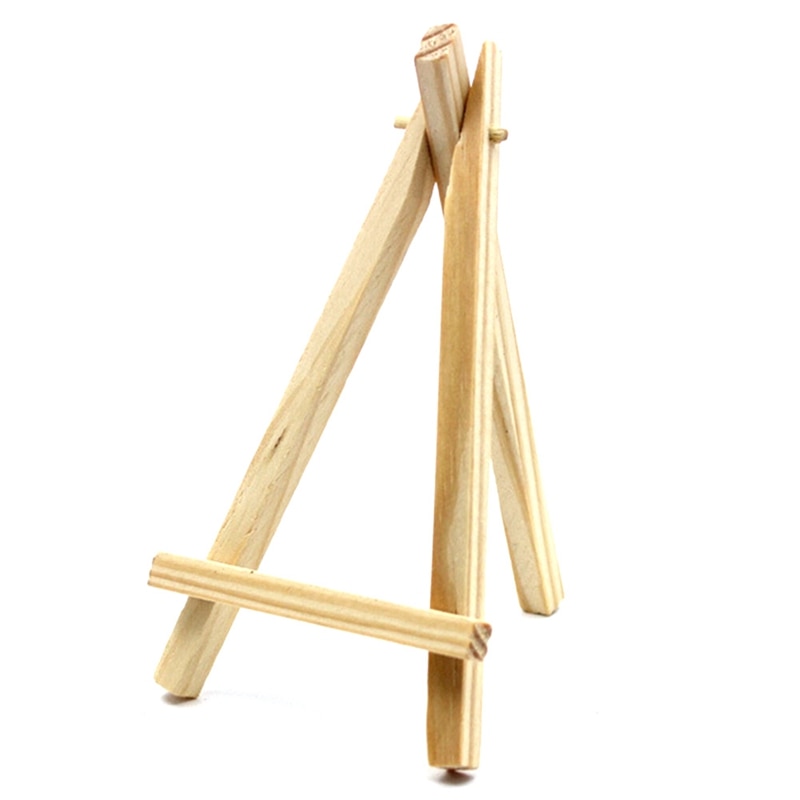 Mini Wood Display Easel Wood Easels Set Wood Display Artist A-Frame Easel For Paintings Craft Small Solid Wood Support