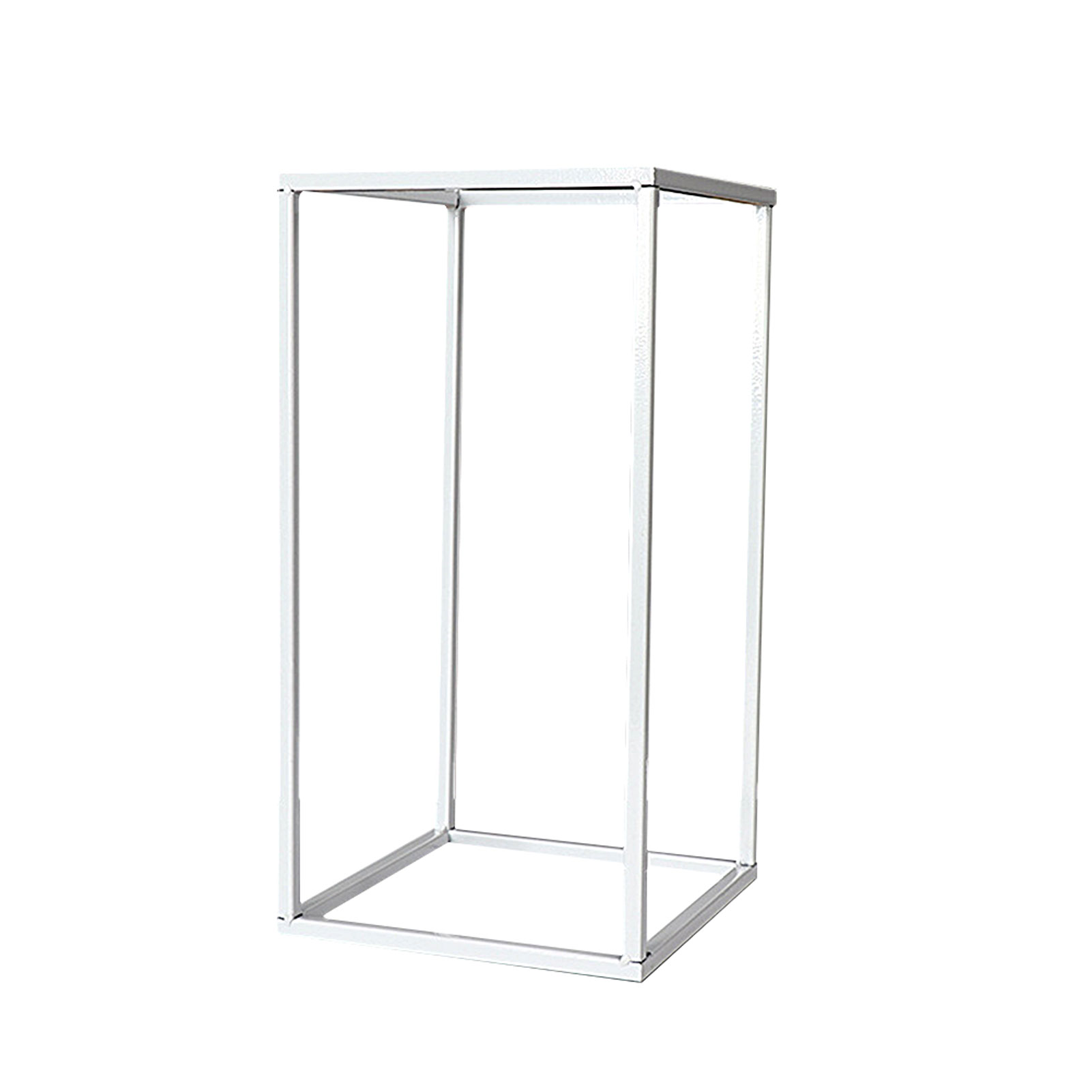 Iron Art Ceremony Metal Frame Vase Column Stand Detachable Display Rectangle Geometric Flower Rack Anti Rust Wedding Party