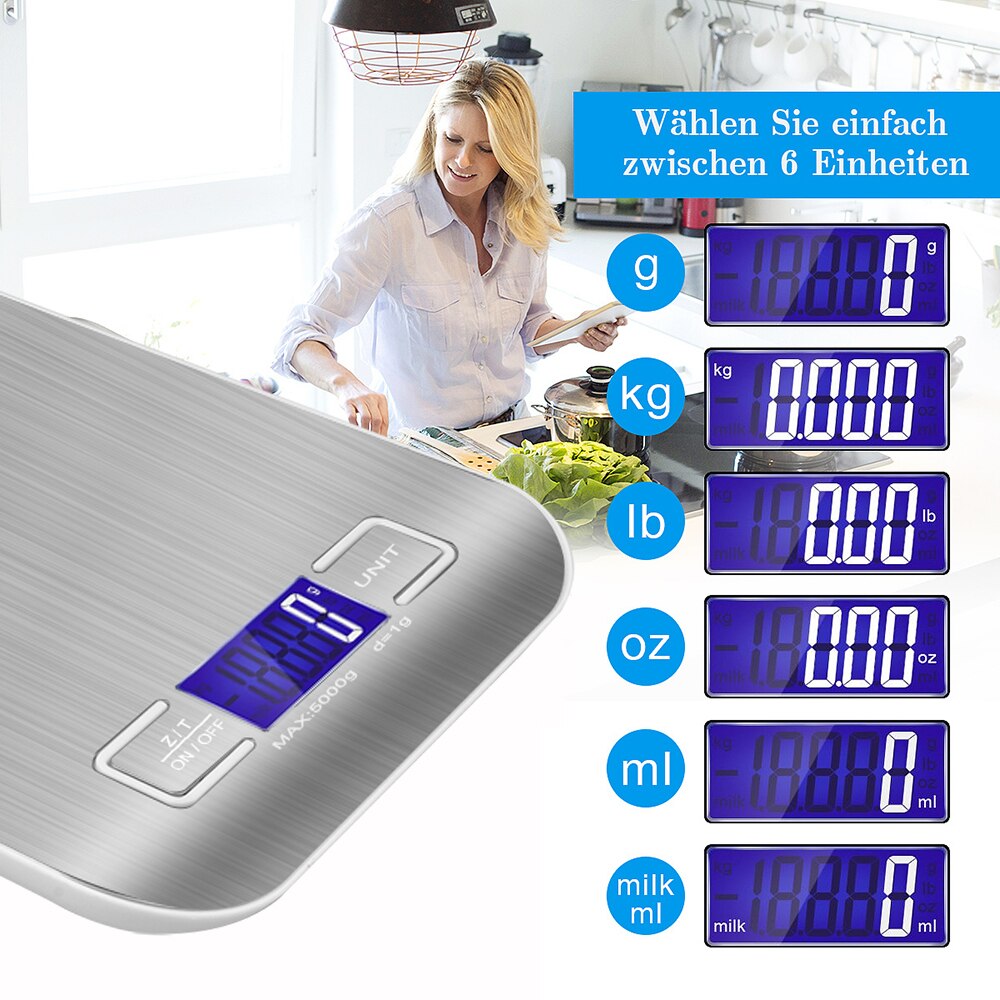 Portable Electronic LCD Digital Scales High Precision Kitchen Scale Weight Balance Measuring Tools