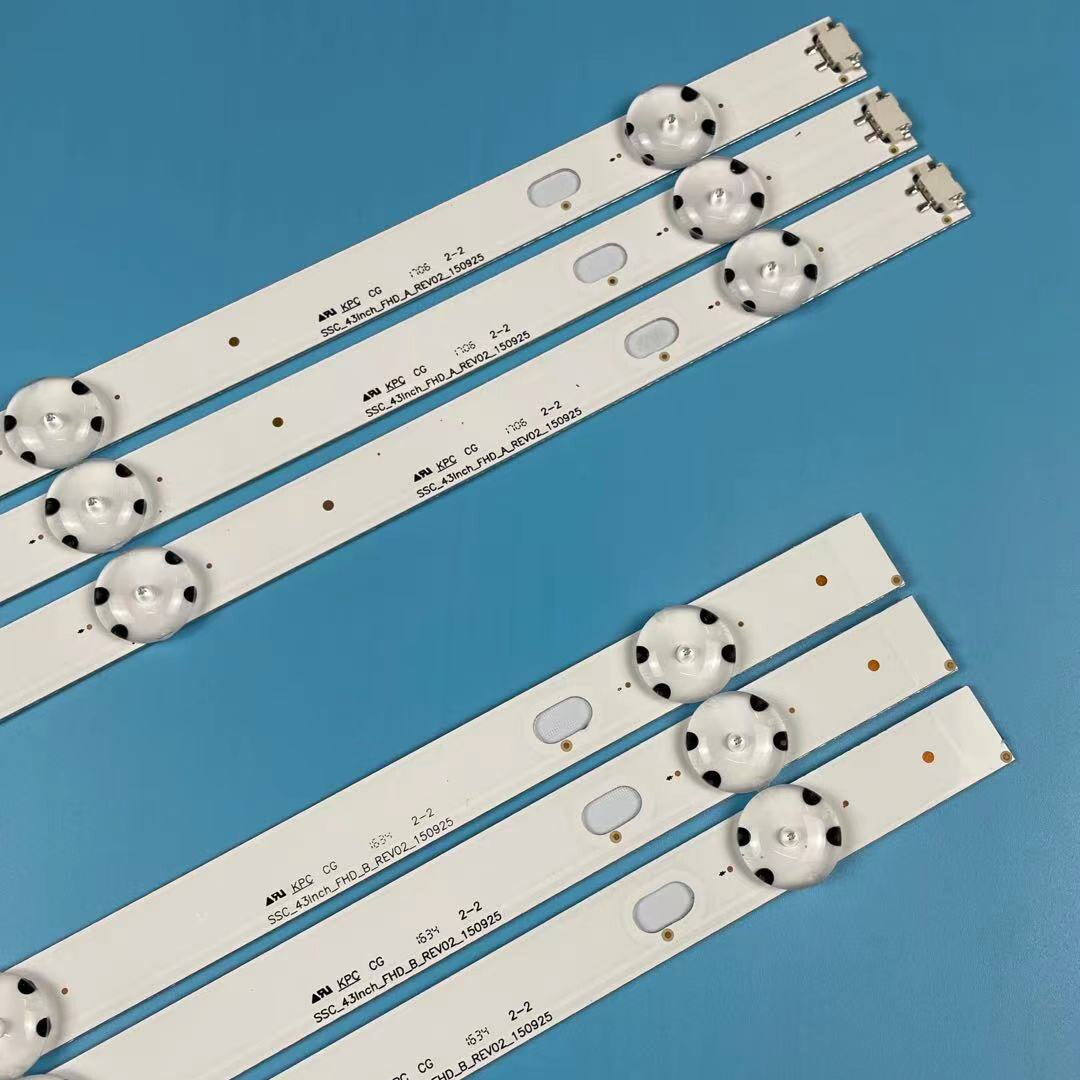 6pcs/set LED backlight strip for LG 43LF510V 43LF5100 43LH5100 43LH5700 43LH570A 43LH520V 43LH590 43LJ515V 43LH510V 43LH570V