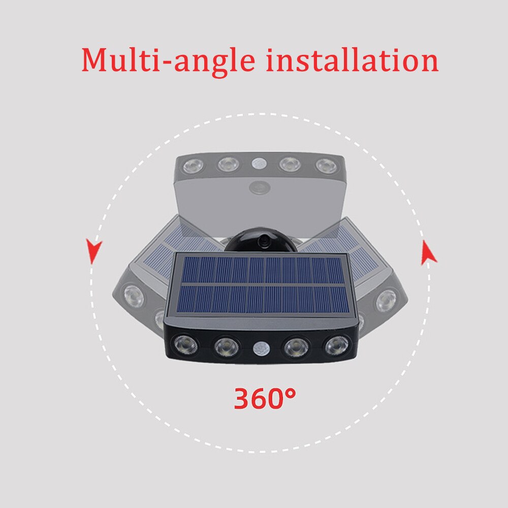 LED Solor Light Outdoor Wall Light 3 Modes Lighting Motion Sensor Patio Yard Garden Solar Lights IP65 Waterproof Street Lights