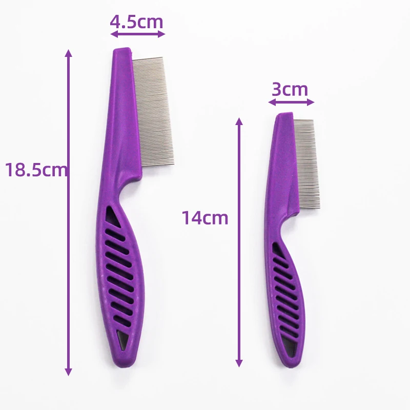 Cepillo suave para quitar huevos y pulgas, para perros pequeños, de dientes finos, para mascotas, cachorros, ojos y vientre, producto para desenredar pelos de gatos