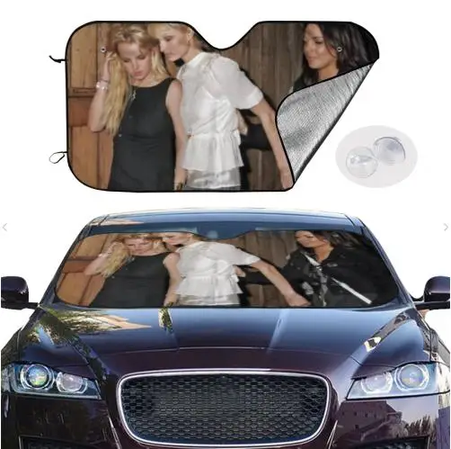 Paris Hilton Linsay Lohan Britney Spears Car Sun Shade Car Sun Visor Car Assessoires Movie Character Custom Sunshade: Brown