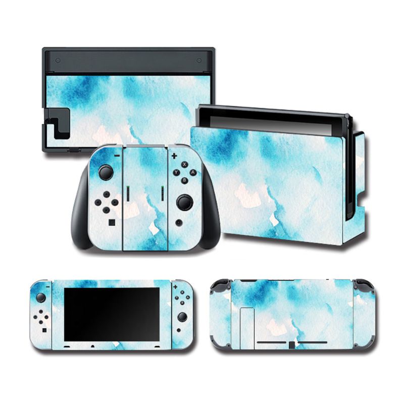 1Set Full Body Skin Kleurrijke Sticker Art Decals Voor Ns Switch Console Controller: Color A