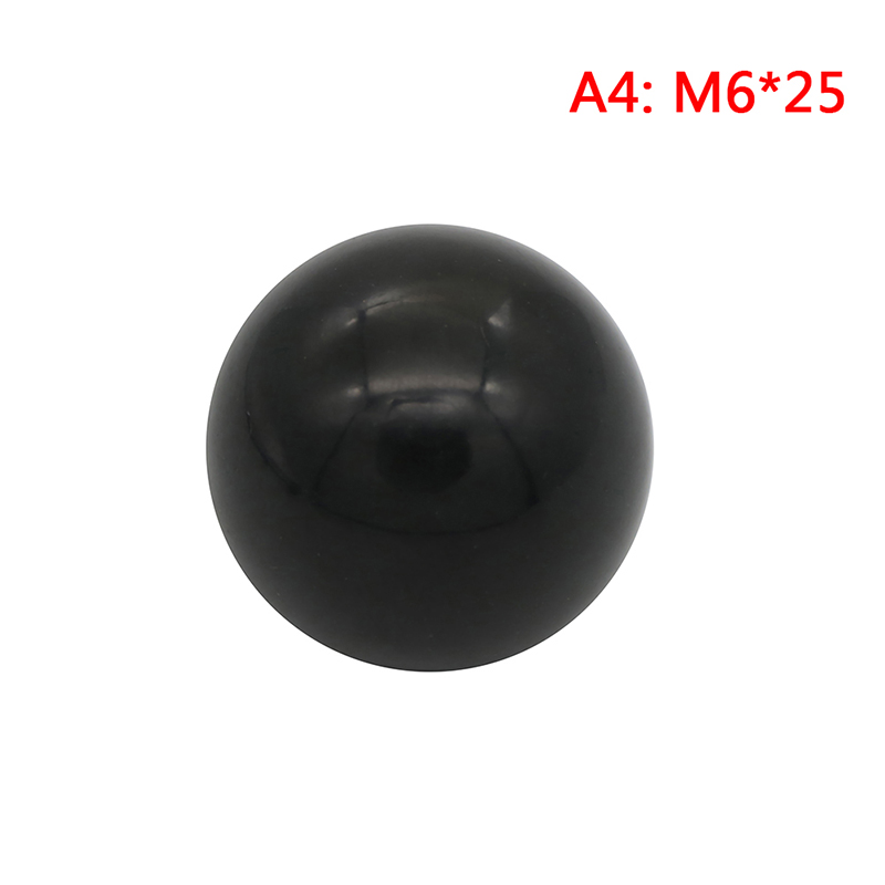 1 stk sort kugleformet plastspænding kobberkerneknap  m4/m5/m6/m8/m10 gevindhovedspændemøtriknap: A4