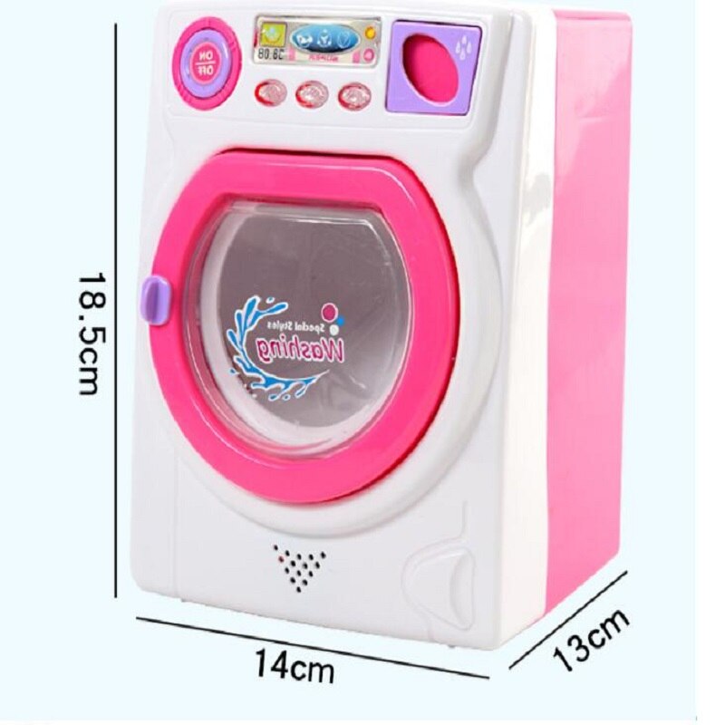Mini playhouse toys Small appliance washing machine Can add water Simulation drum washing machine model toy