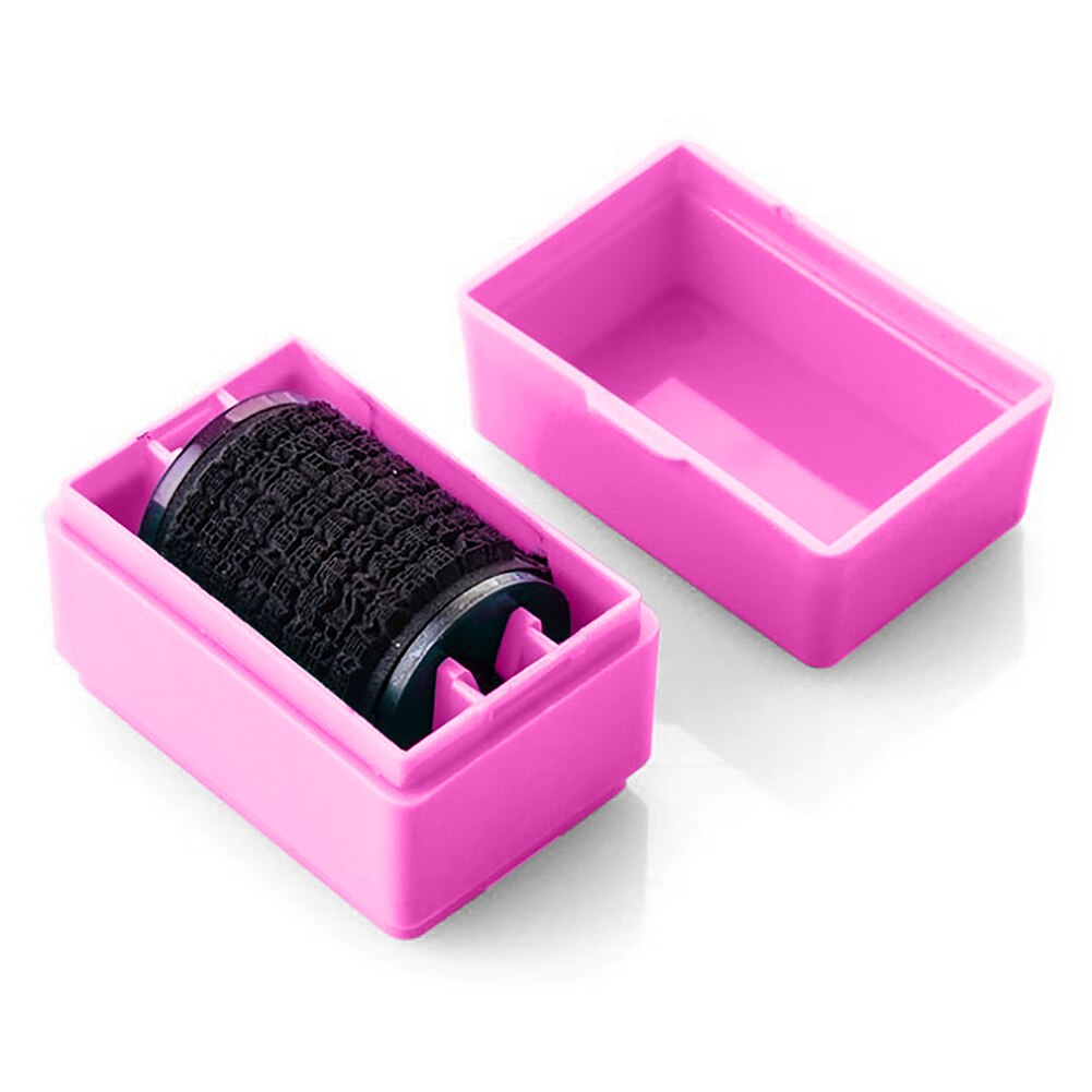 Messy Code Identity Privacy Information Coverage Confidential Roller Stamp: Red