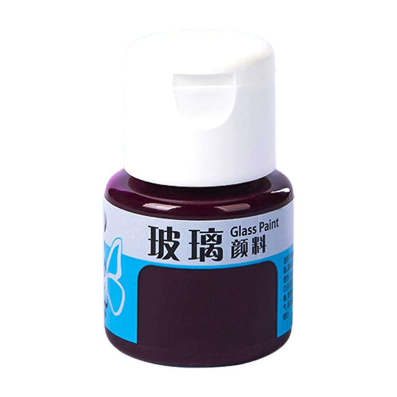 Stain Glass Paint Permanent Acrylic Enamel Painting Create Translucent Arts on Transparent-Wine Glasses,Enamel,Window: Brown