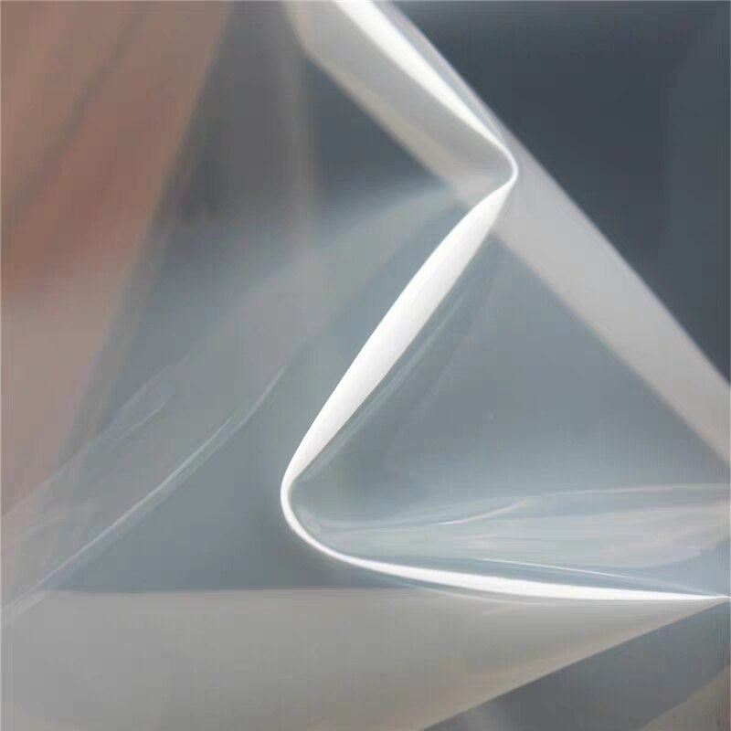 0.2mm gennemsigtig tpu stof pvc mælk hvid vandtæt flydende film diy gennemsigtig tøj regnfrakke poser plast stof