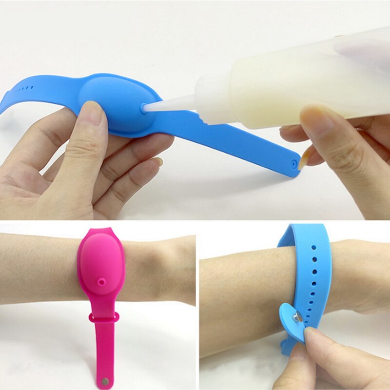Silicone Wristband Hand Dispenser Sanitizer Bracelet Pumps Disinfectant Sanitizer Dispenser Bracelet