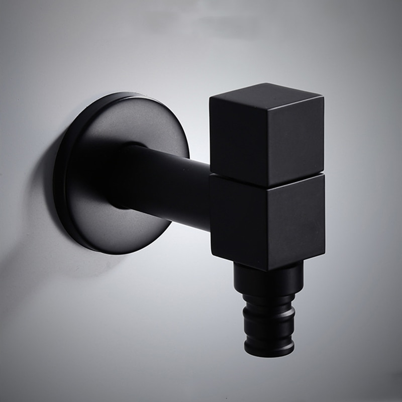 Durcheinander Antik Schwarz Außerhalb klopfen Waschmaschine Wasserhahn Wc Bibcocks klopfen Dekorative draussen Garten Wasserhahn