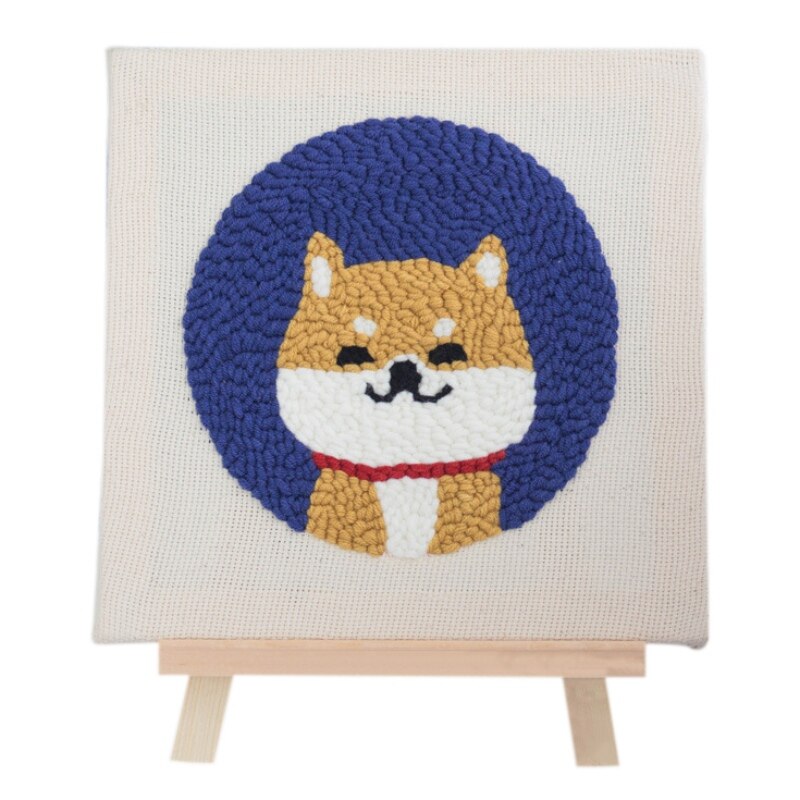 Punch Needle Embroidery Kit with Hoop Needlework Wool Work Beginner-Friendly Sewing Kits Handmade Embroidery Starter Kit DIY: 70A