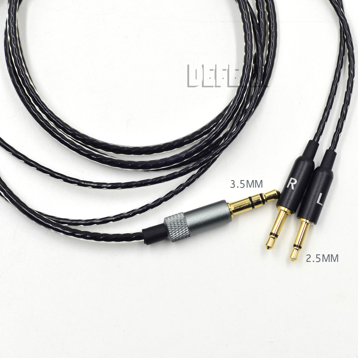 With Mic Remote 5N OFC Cable WIRE cord for B&W Bowers & Wilkins P3 P 3 headphones 3.5mm-2.5mm