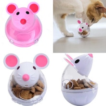 Pet Cat Fun Tumbler Feeder Toy Mouse Leaking Food Balls pet leaking device funny cat interactive toy