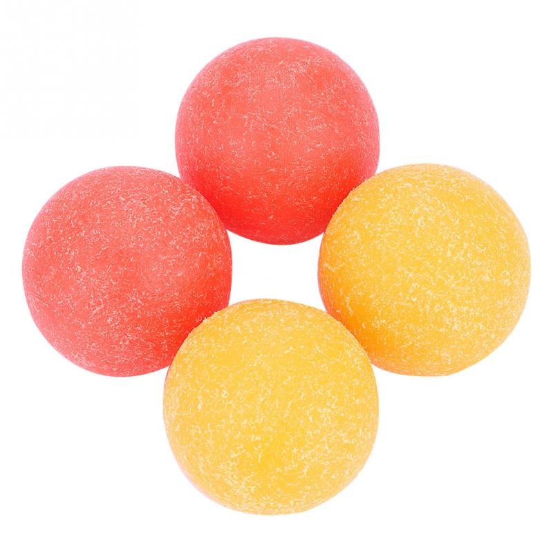 4pcs 36mm Mini Soccer Ball Plastic Roughened Surface Mini Table Soccer Footballs Balls Tabletop Game Ball