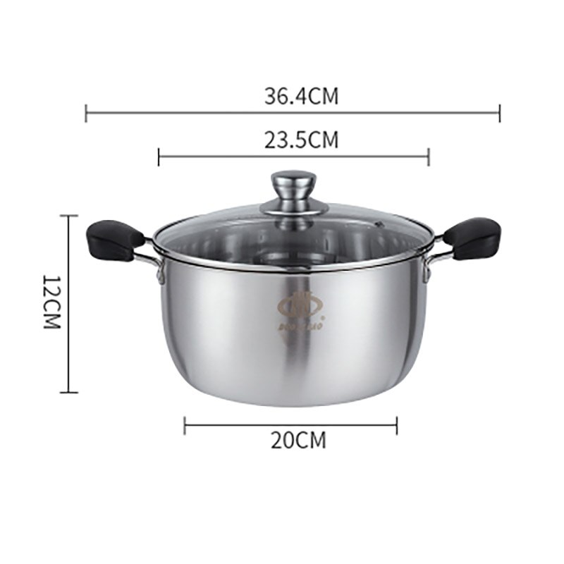 Stainless steel small milk pot, mini soup pot, porridge and instant noodle milk pot, induction cooker, gas universal: F