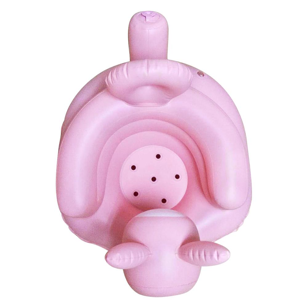 Pink Rabbit Baby Inflatable Sofa Seat Baby Learning Chair BB Dining Chair Portable Multifunctional Bath Stool Baby Supplies