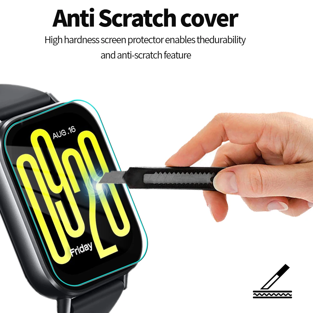 Tempered Glass Watch Films for Xiaomi Redmi Watch 5 Lite Smartwatch Screen Protectors Tempered Film for Mi Redmi Watch 5 Lite