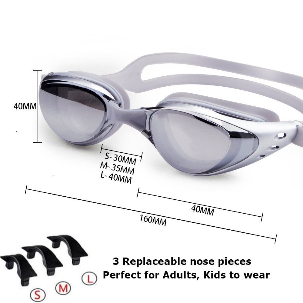 Outtobe Swiming Goggles Swim Goggles UV 400 Protection Anti Fog No Leaking Wide View Pool Goggles