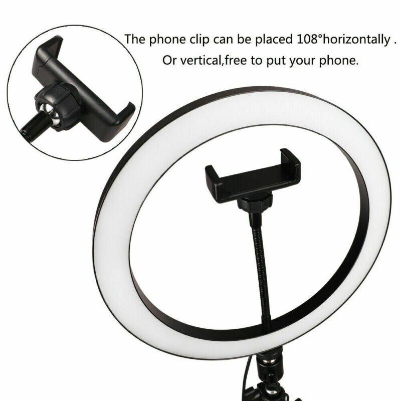 Universal- Füllen Licht Stativ LED Ring Lampe Telefon Halfter Bausatz Selfie Stock Fotografie Schönheit Lampe Für iPhone Xiaomi SamSung