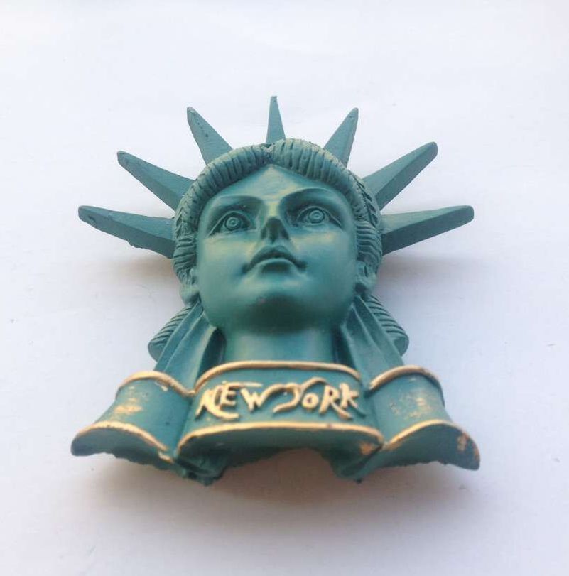 Handmade Painted Statue Of Liberty 3D Fridge Magnet Travel Souvenirs Refrigerator Magnetic Stickers