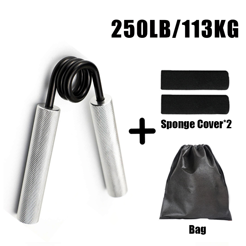 Fitness Heavy Hand Grip Muscle Exercise Grips Wrist Rehabilitation Developer Carpal Expander Gripper Strength Workout Device: 250LB