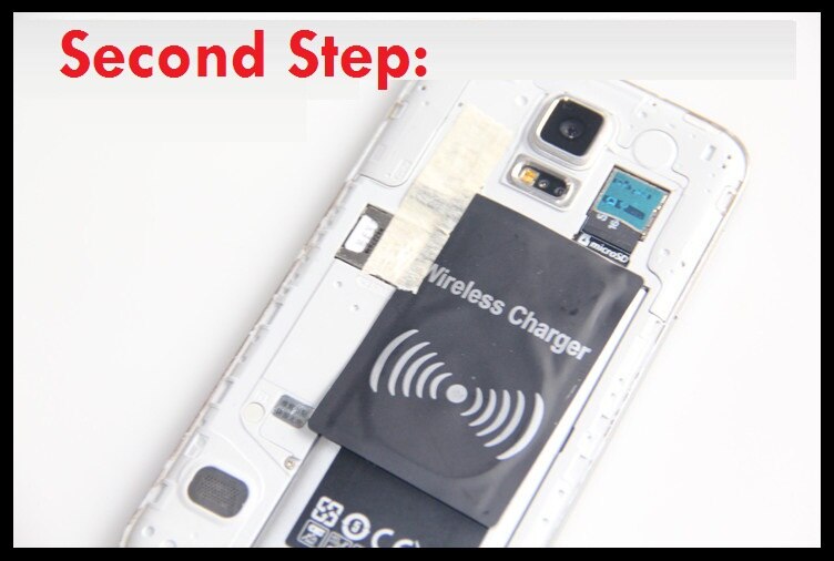 Qi draadloze oplaadontvanger voor samsung galaxy  s5 s4 s3 note 4 3 2 draadloze adapter