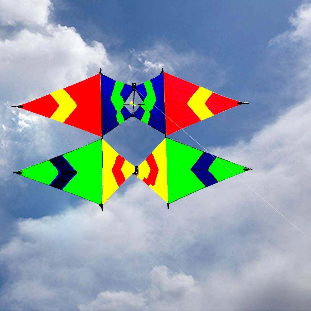 Power Box 3D Single Line Adult Kite Sports Beach With Handle and String Easy to Fly