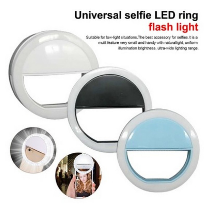 Selfie Lichten Led Universele Ring Flash Light Draagbare Opladen Mobiele Telefoon Selfie Lamp Lichtgevende Ring Clip Voor Smartphones