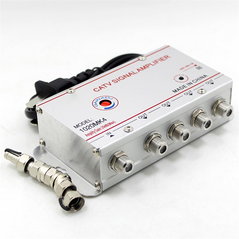 4/6/8 Way 20 db Digital tv Antenna CATV TV box Signal Amplifier Antenna for digital tv Signal Booster Splitter US EU Plug 220V