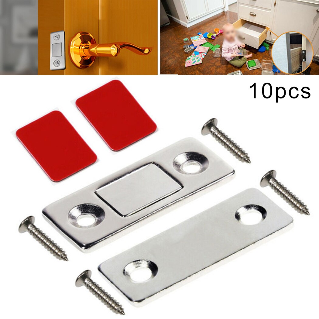Tool Door Catch 10 Set Accessories Cabinet Closer Cupboard Home Invisible