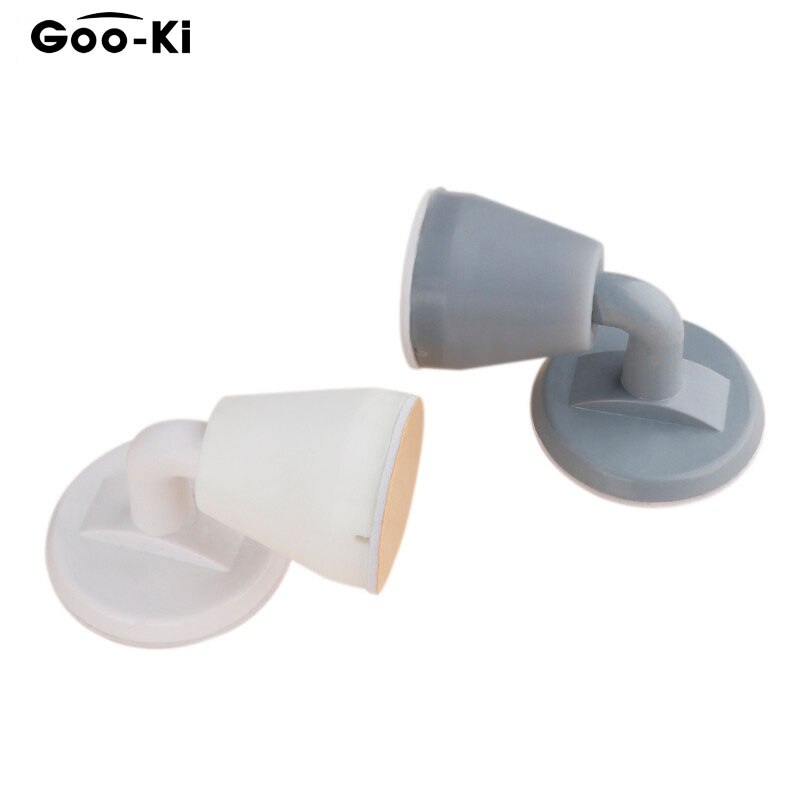 Butoir de porte en Silicone, supports de porte cachés, autocollants anti-perforation, protecteurs muraux