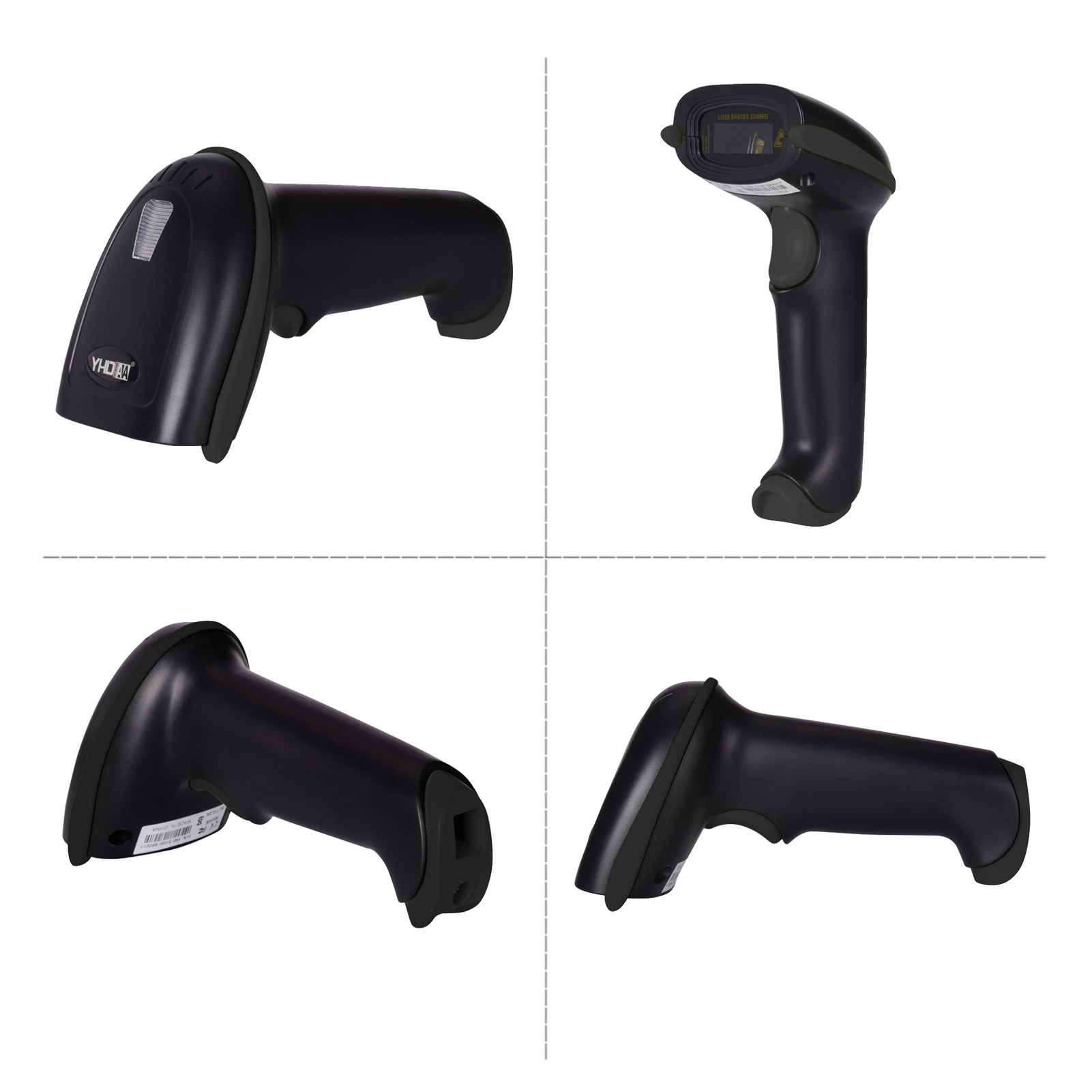 Aibecy automatischer usb-barcodescanner, kabelgebundener 1d -scanner mit verstellbarem ständer und usb-kabel für windows und mac