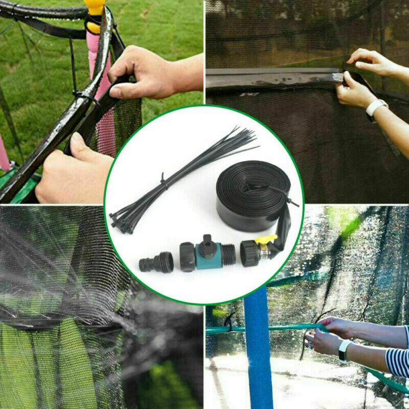 8/12/15/20m sommer vand sprinkler trampolin sprinkler udendørs have vandspil legetøj sprøjte baggård vandland tilbehør