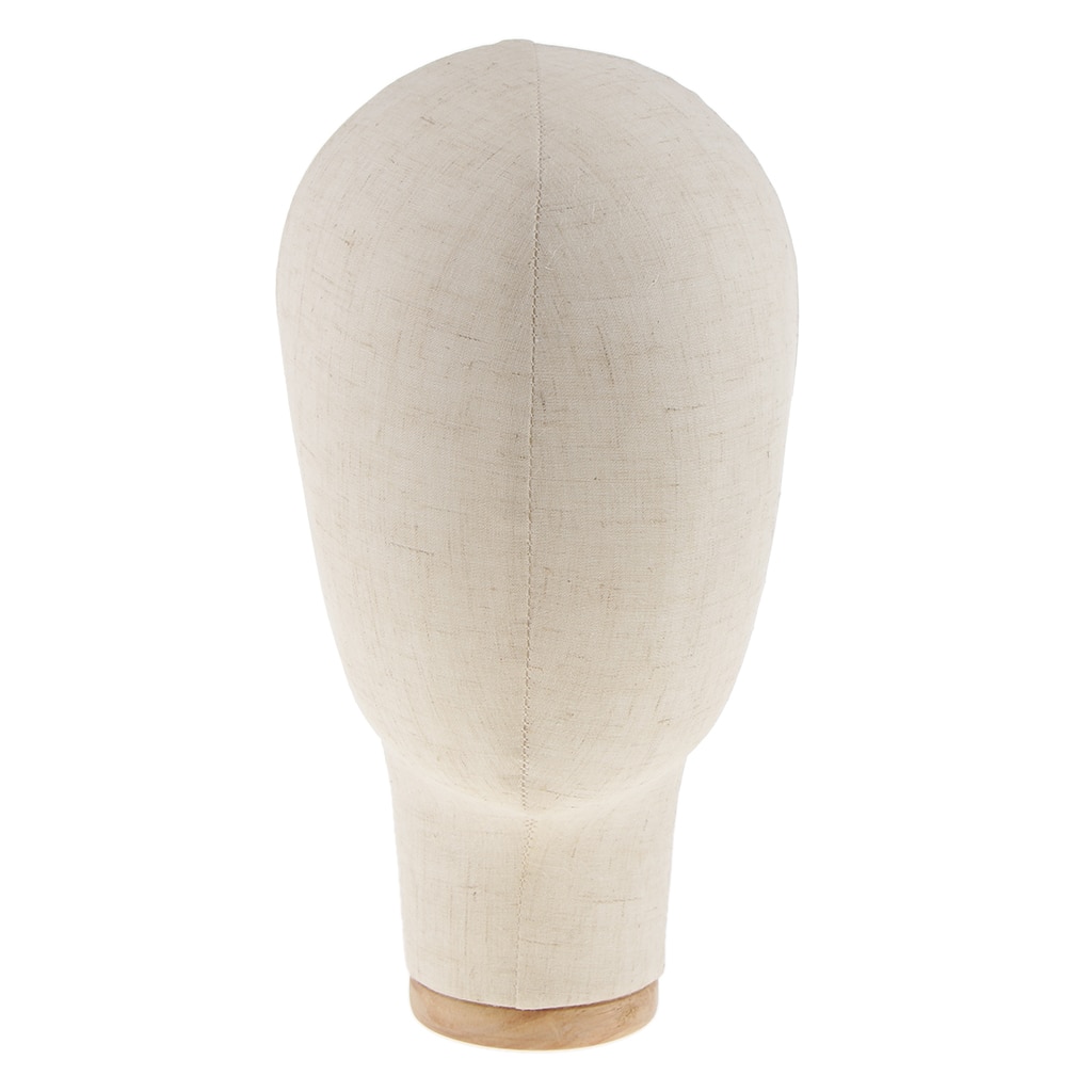 Hair Mannequin Head Canvas Block Manikin Head Wigs Holder for Wig Making Hat Display Styling Wig Head Stand