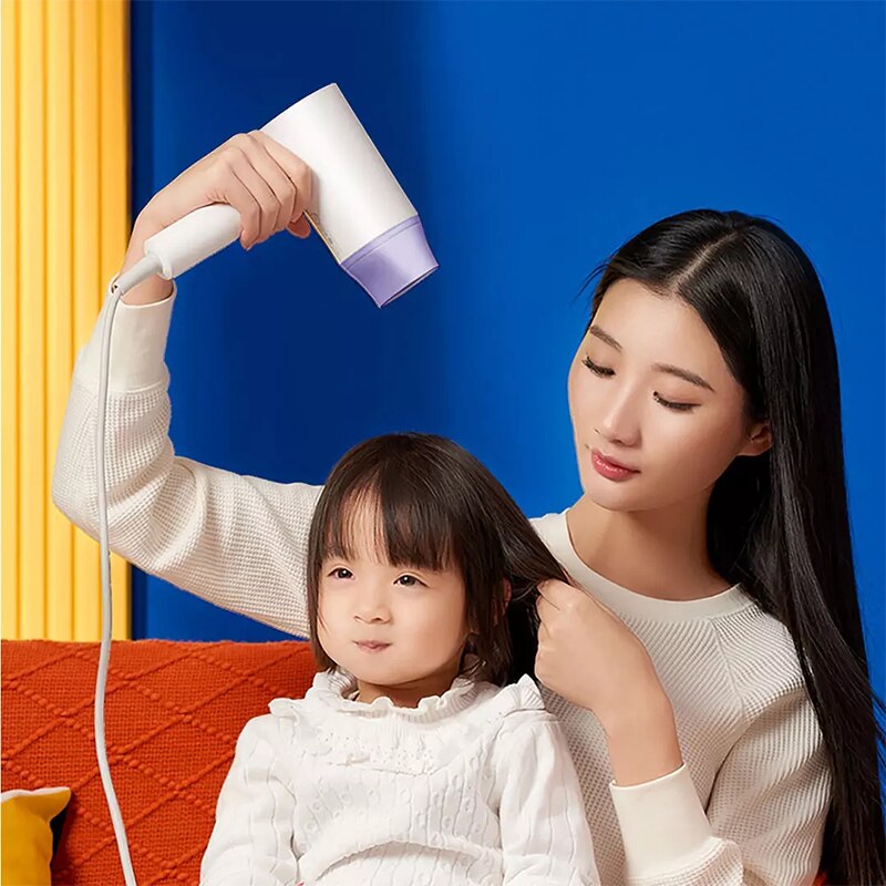 Xiaomi ShowSee Sèche-Cheveux A4-W Pliant Sèche-Cheveux Soin Négatif D&#39;ion 1800W Portable Rapide Sèche Cheveux Diffuseur Constante