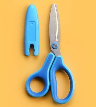 Kind Veiligheid Schaar Met Beschermhoes Handmatige Papier-cut Ronde Hoofd Huishoudelijke Art Draagbare Draagbare Papier Cutter: NO2