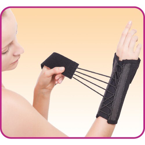 Variteks®Muñequera con respaldo de pulgar, muñequera de mano flexible V319
